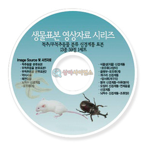 척추/무척추동물 분류및신경계통 표본(13종 CD)