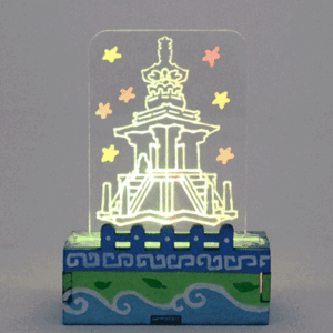 SA 한국문화유산 LED 아크릴 램프(다보탑)(1인용 포장)