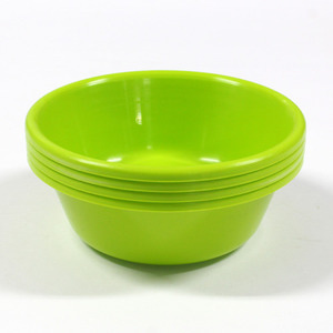 오목한 플라스틱 그릇(연두색,4개입)