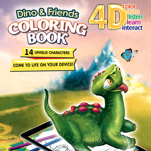 4D 증강현실 컬러링북(공룡과 친구들)