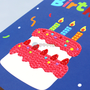 생일 보석십자수 카드 만들기(1인용 포장)